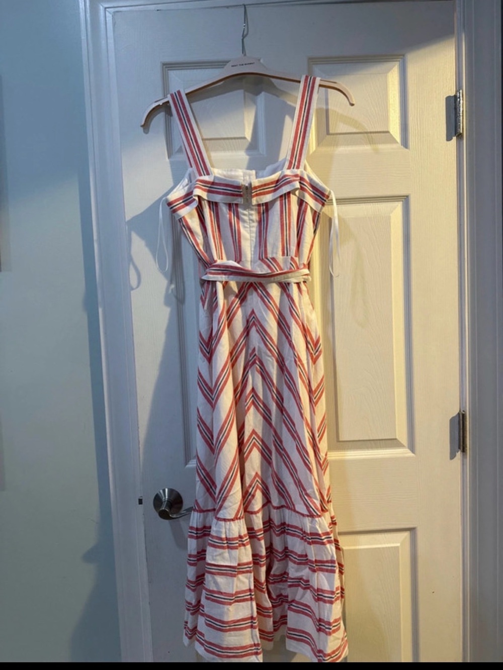 Karl Lagerfeld Sundress with Red Chevron Stripes, sz 6
